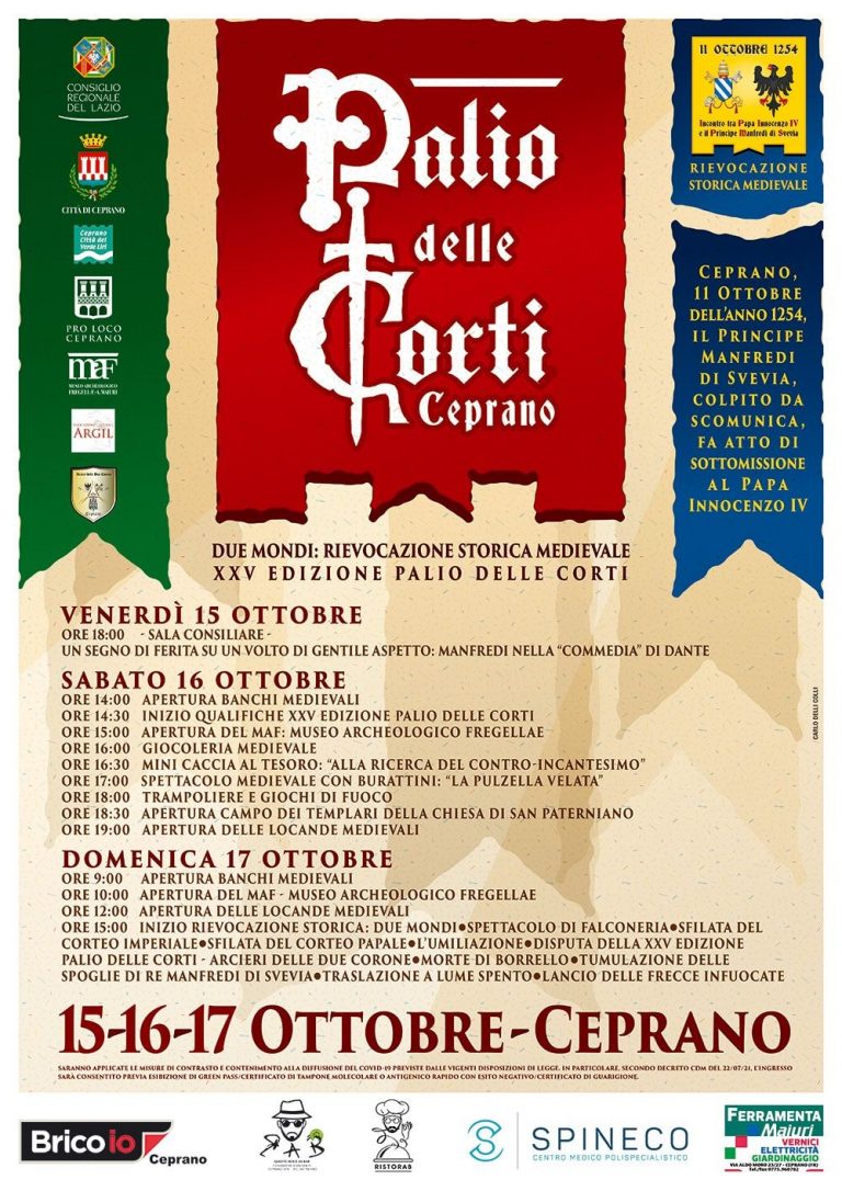 La sottomissione di Manfredi di Svezia, Principe di Sicilia, al cospetto di Innocenzo IV, Papa di Santa Romana Chiesa, Ceprano (FR), Lazio