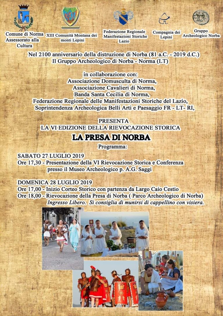 È di scena la Storia - Presa di Norba, Norma (LT), Lazio